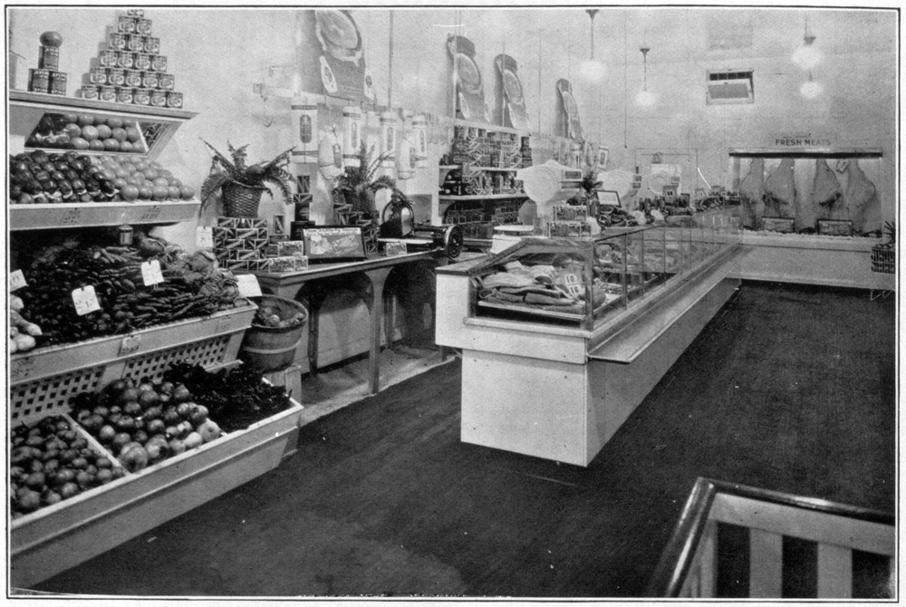 20 世纪初 Loblaws 杂货店的内部