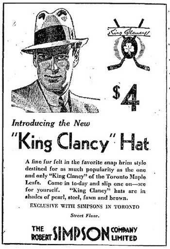 Toronto Maple Leafs Legends: King Clancy