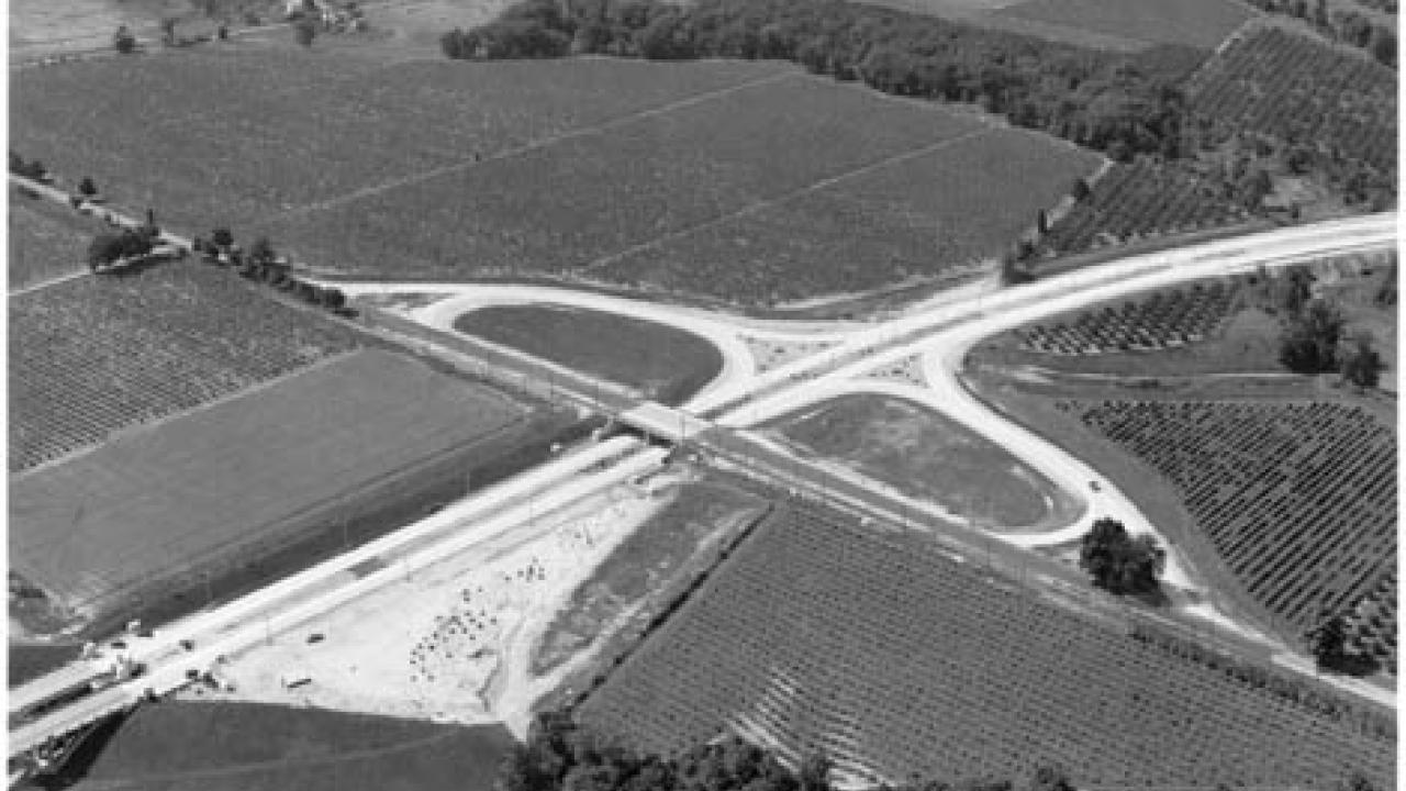 historic photo of the QEW highway